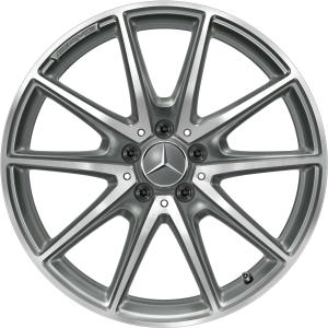 AMG 10 Spoke [213-19] Himalaya Grey with High Sheen Alloy Wheel - Sizes 19in