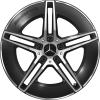 AMG 5 Twin Spoke [214-19] Gloss Back with High Sheen Wheel Img 1