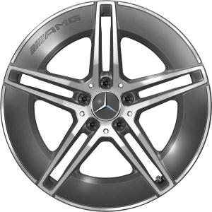 AMG 5 Twin Spoke [214-19] Tantalite Grey with High Sheen Alloy Wheel - Sizes 19in
