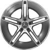 AMG 5 Twin Spoke [214-19] Tantalite Grey with High Sheen Wheel Img 1