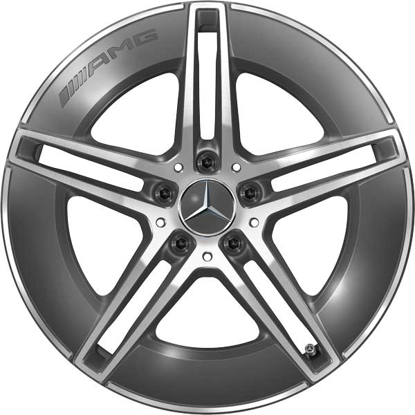 AMG 5 Twin Spoke [214-19] Tantalite Grey with High Sheen Alloy Wheel Product Image #1