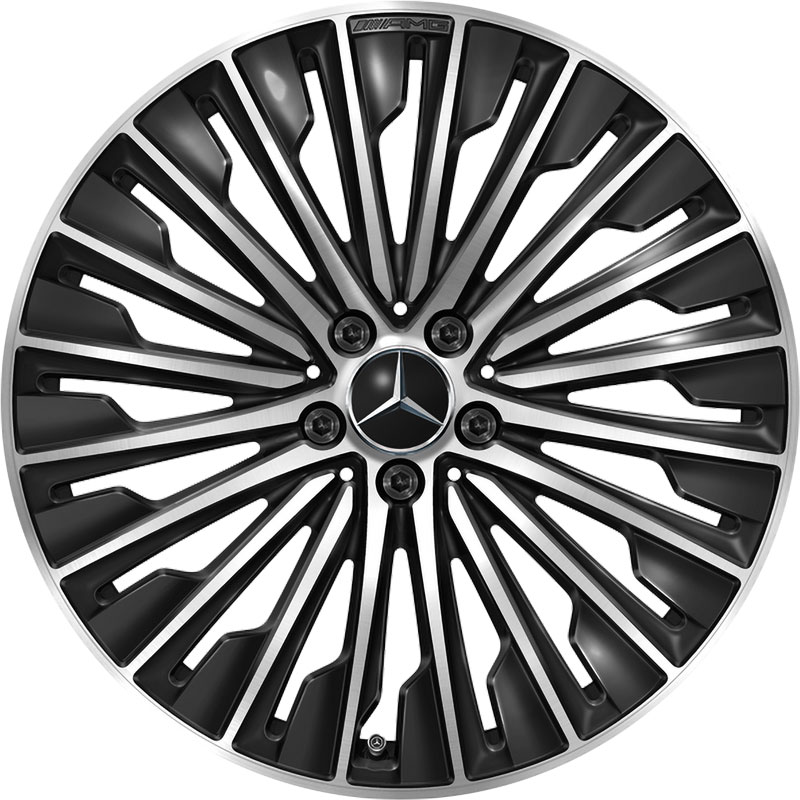 AMG Multispoke [214-20] Gloss Back with High Sheen Alloy Wheel Product Image #1