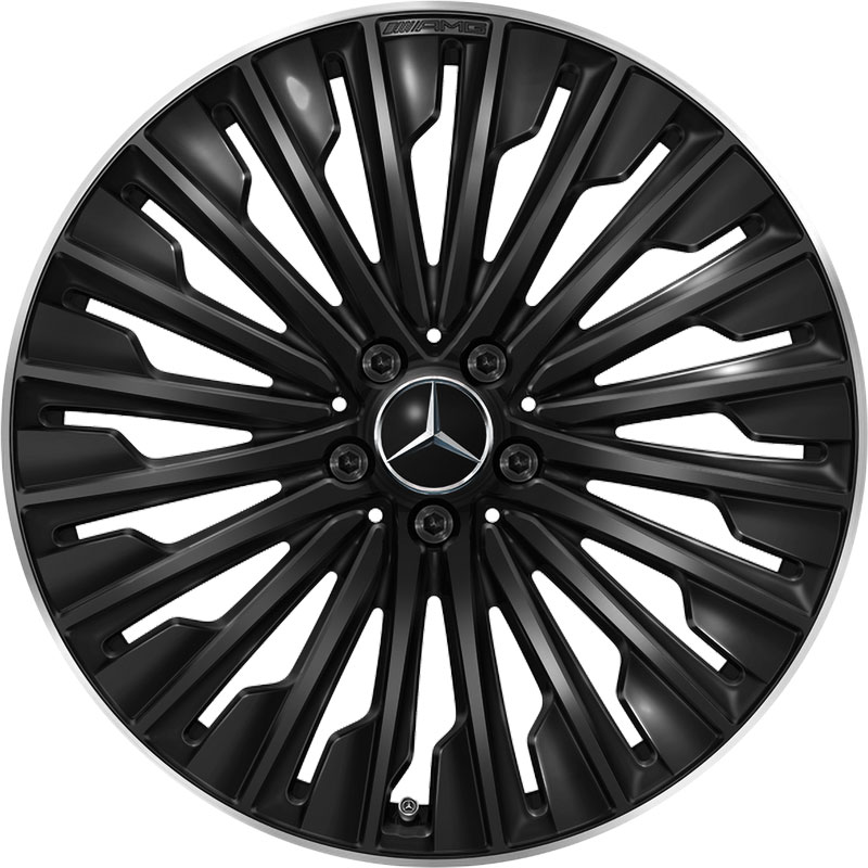 AMG Multispoke [214-20] Gloss Black with High Sheen Rim Edge Alloy Wheel Product Image #1