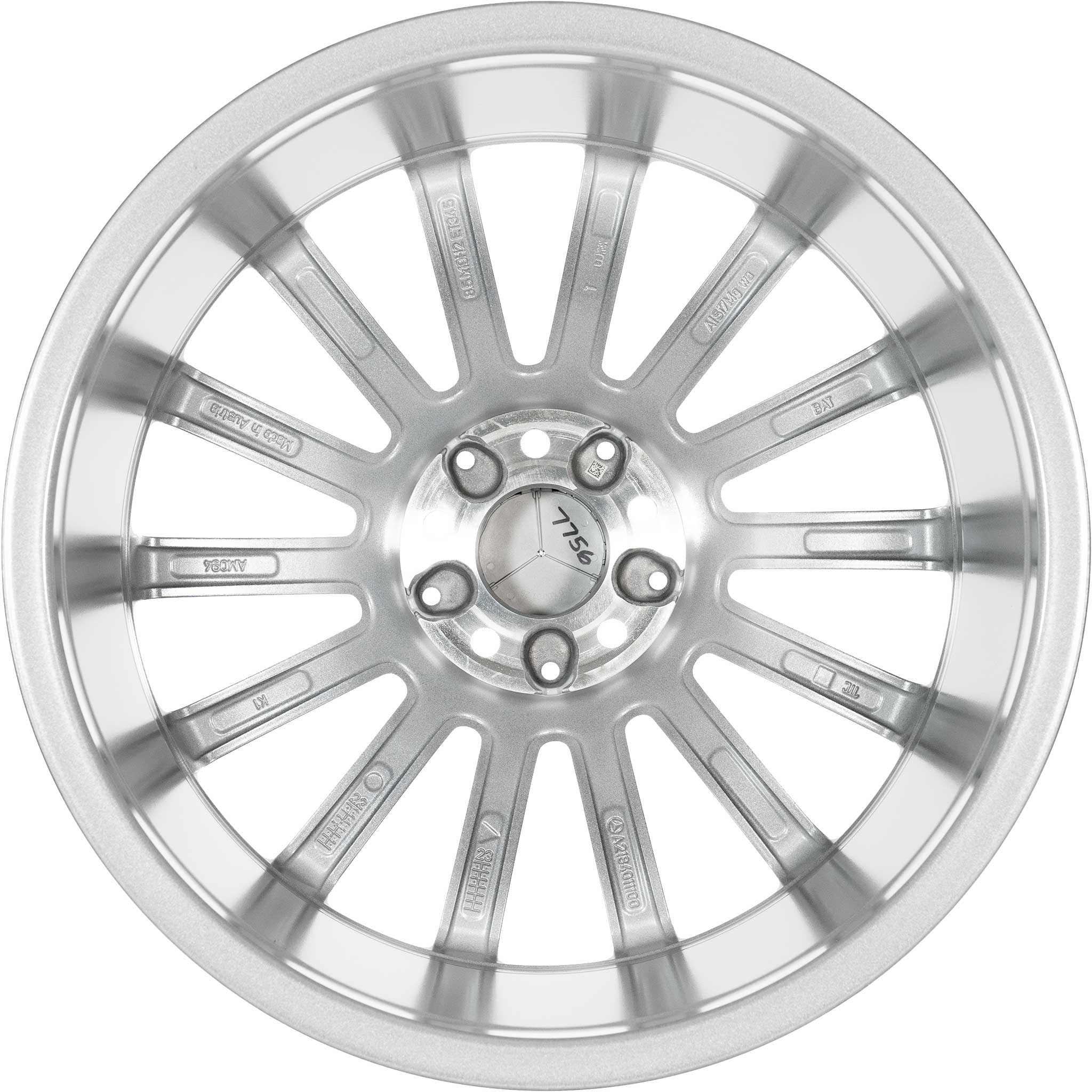 AMG Multispoke [218-19] Himalaya Grey with High Sheen Alloy Wheel Product Image #3