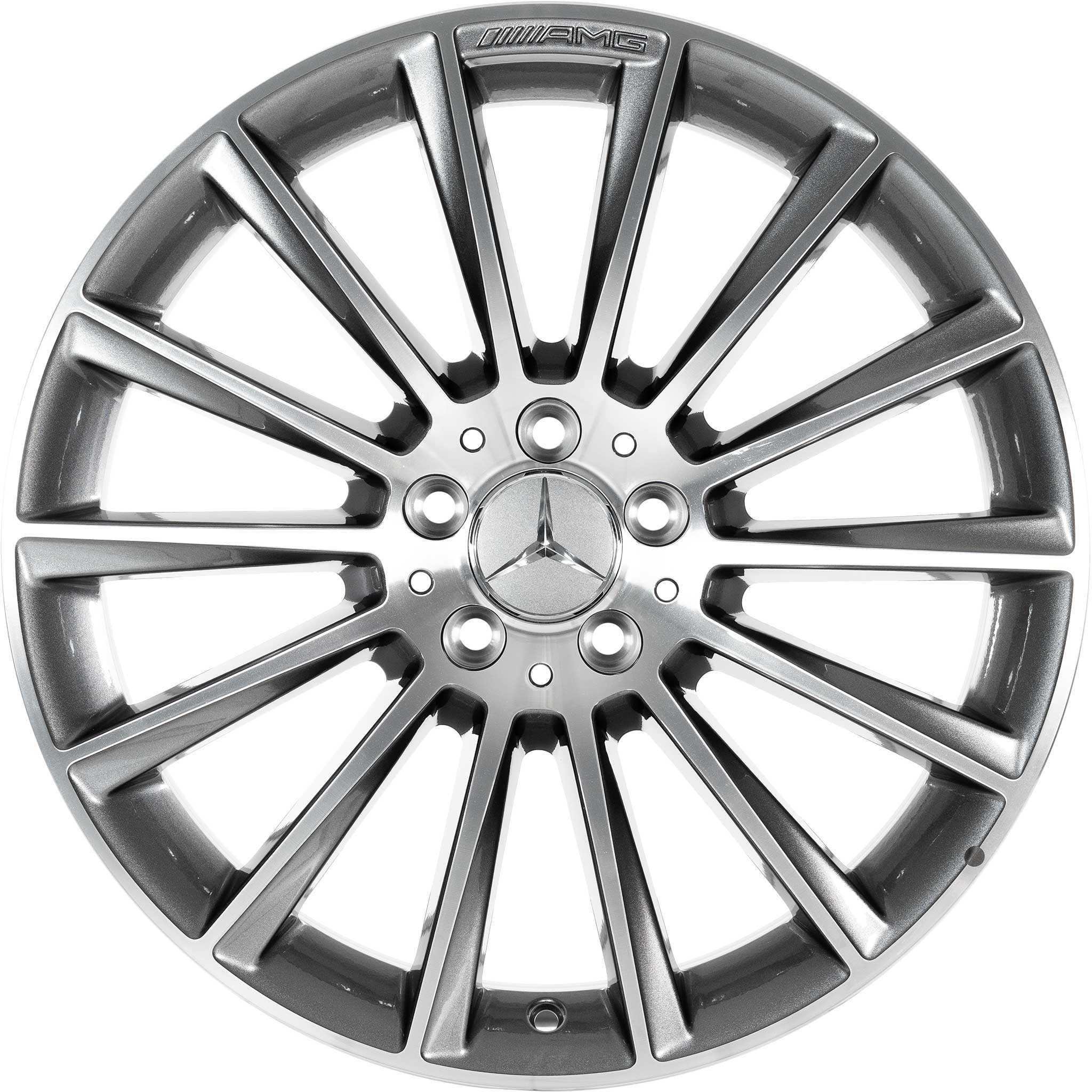 AMG Multispoke [218-19] Himalaya Grey with High Sheen Alloy Wheel Product Image #1