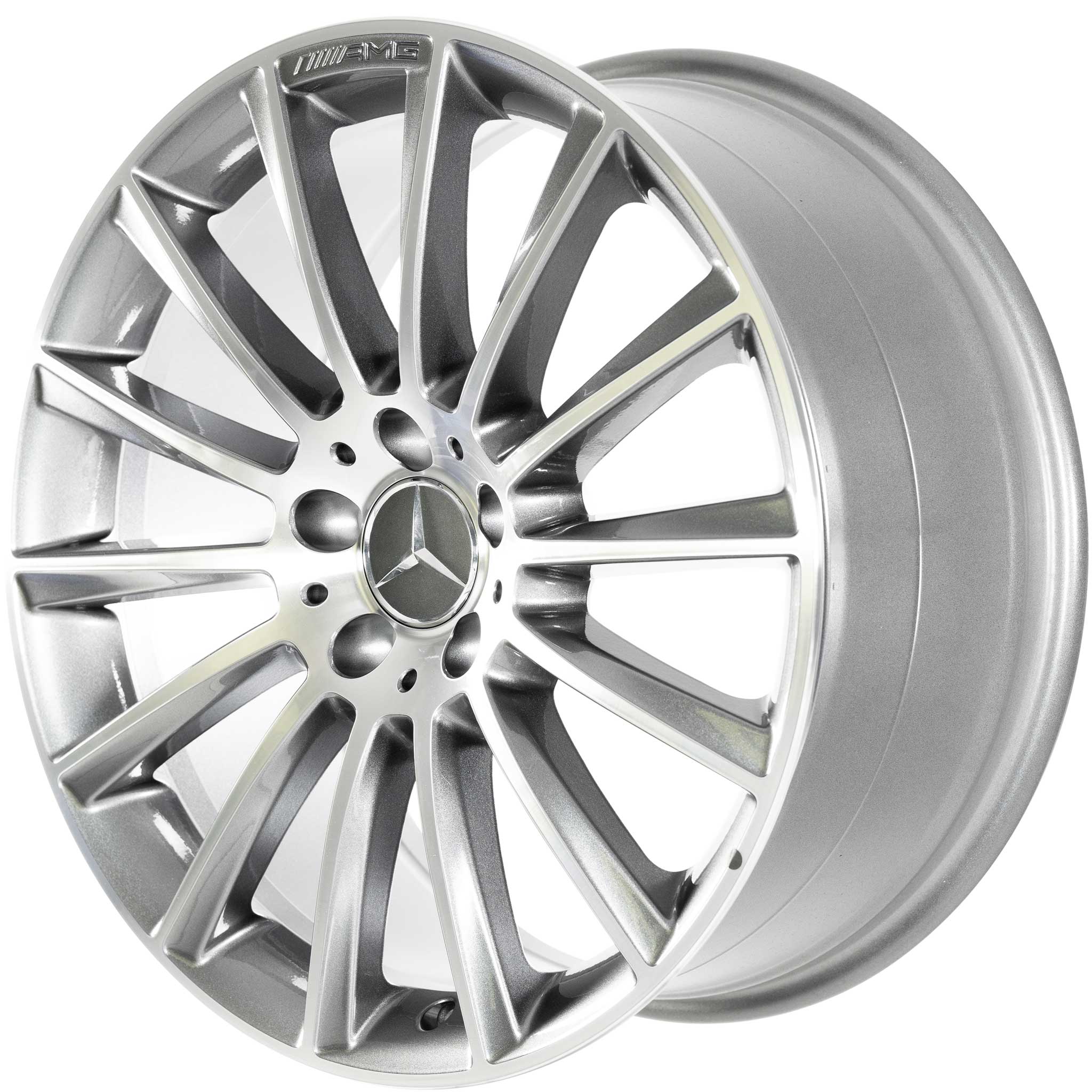 AMG Multispoke [218-19] Himalaya Grey with High Sheen Alloy Wheel Product Image #2