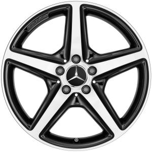 18" AMG 5 Spoke [218-18] Gloss Black with High Sheen alloy wheel
