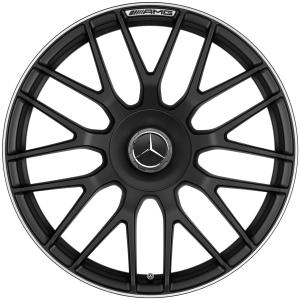 19" AMG Cross Spoke [218-19] Matt Black with High Sheen Rim Edge (Forged) alloy wheel