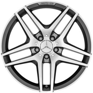 AMG 5 Twin Spoke [222-19] Himalaya Grey with High Sheen Alloy Wheel - Sizes 19in