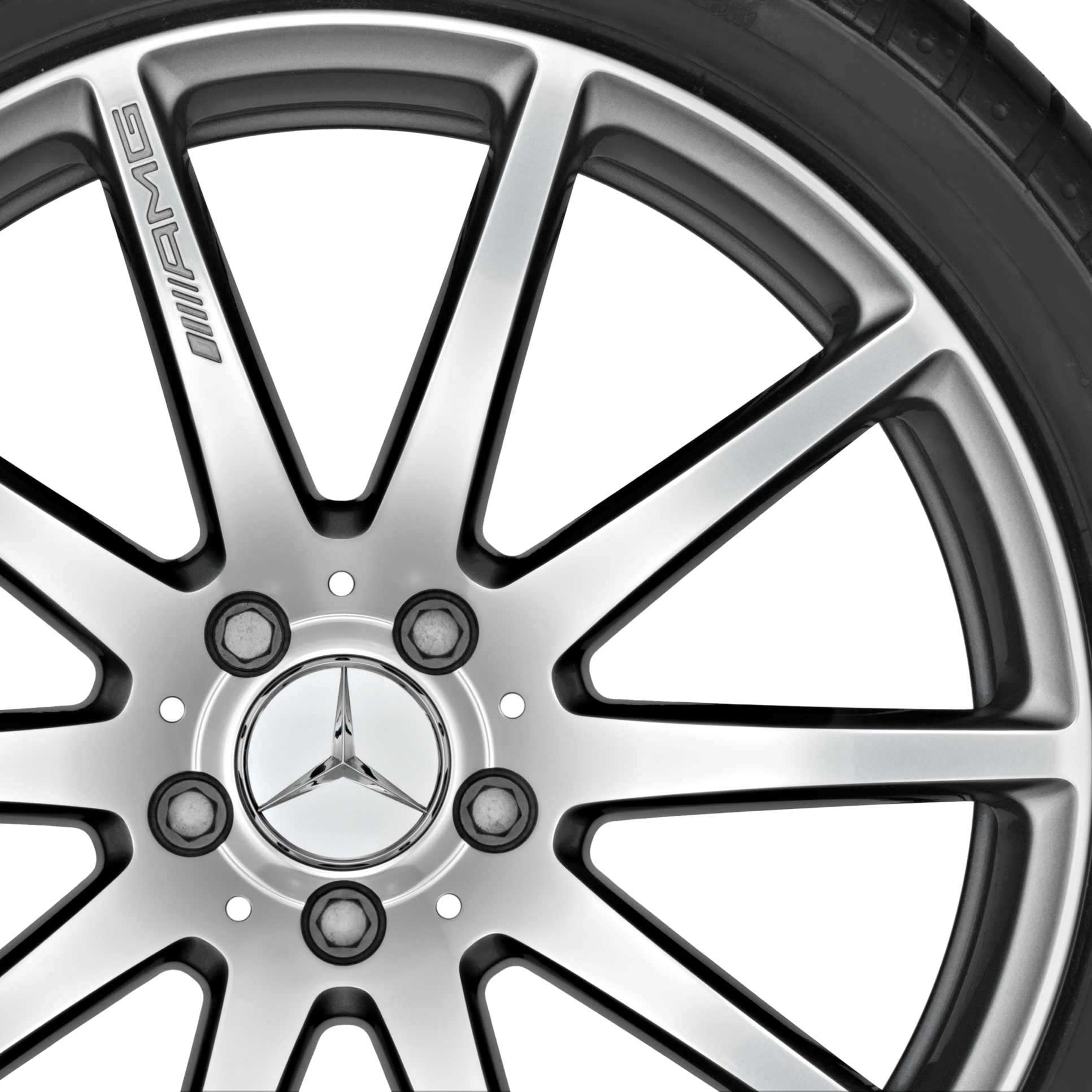 AMG 10 Spoke [222-19] Himalaya Grey with High Sheen (Forged) Alloy Wheel Product Image #2