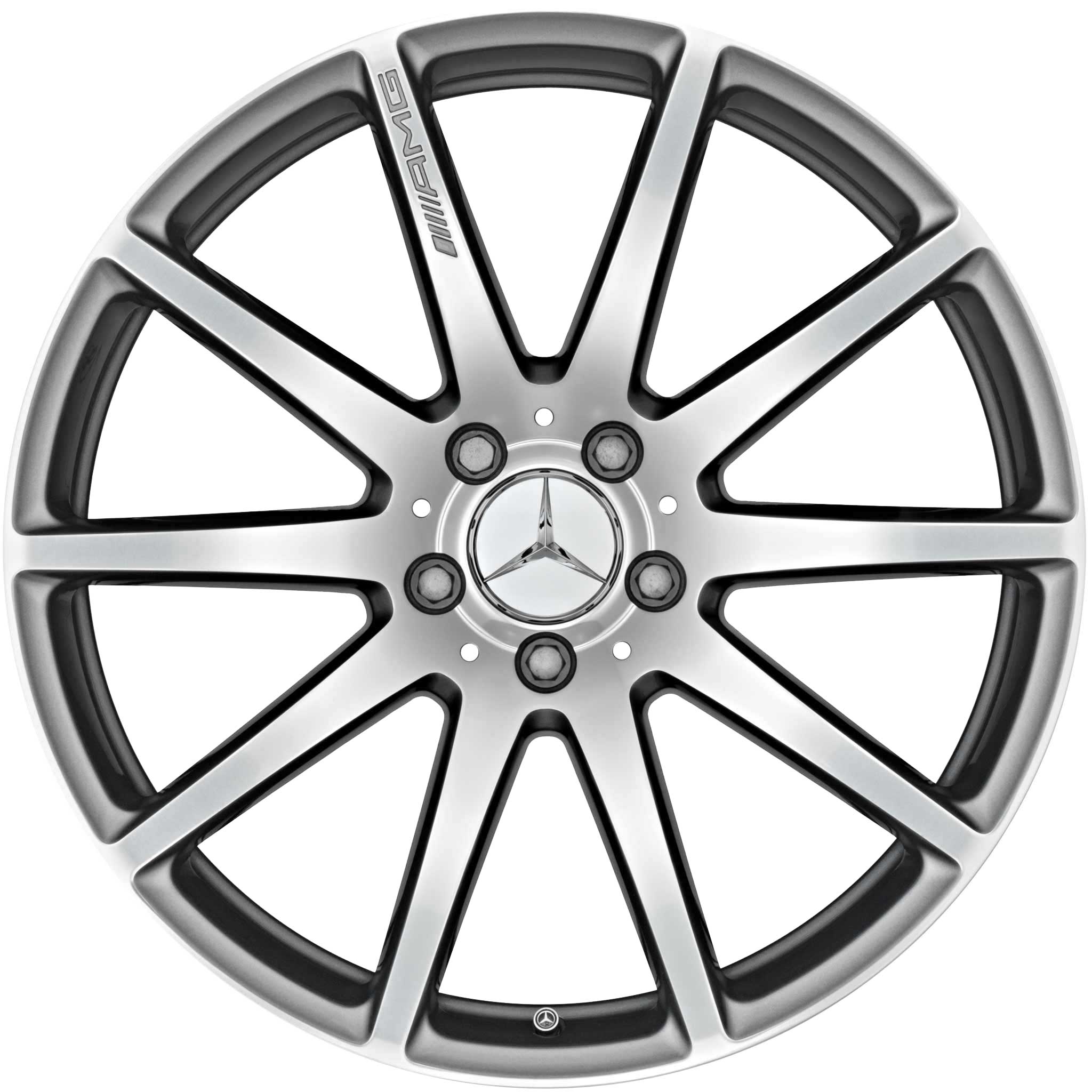 AMG 10 Spoke [222-19] Himalaya Grey with High Sheen (Forged) Alloy Wheel Product Image #1