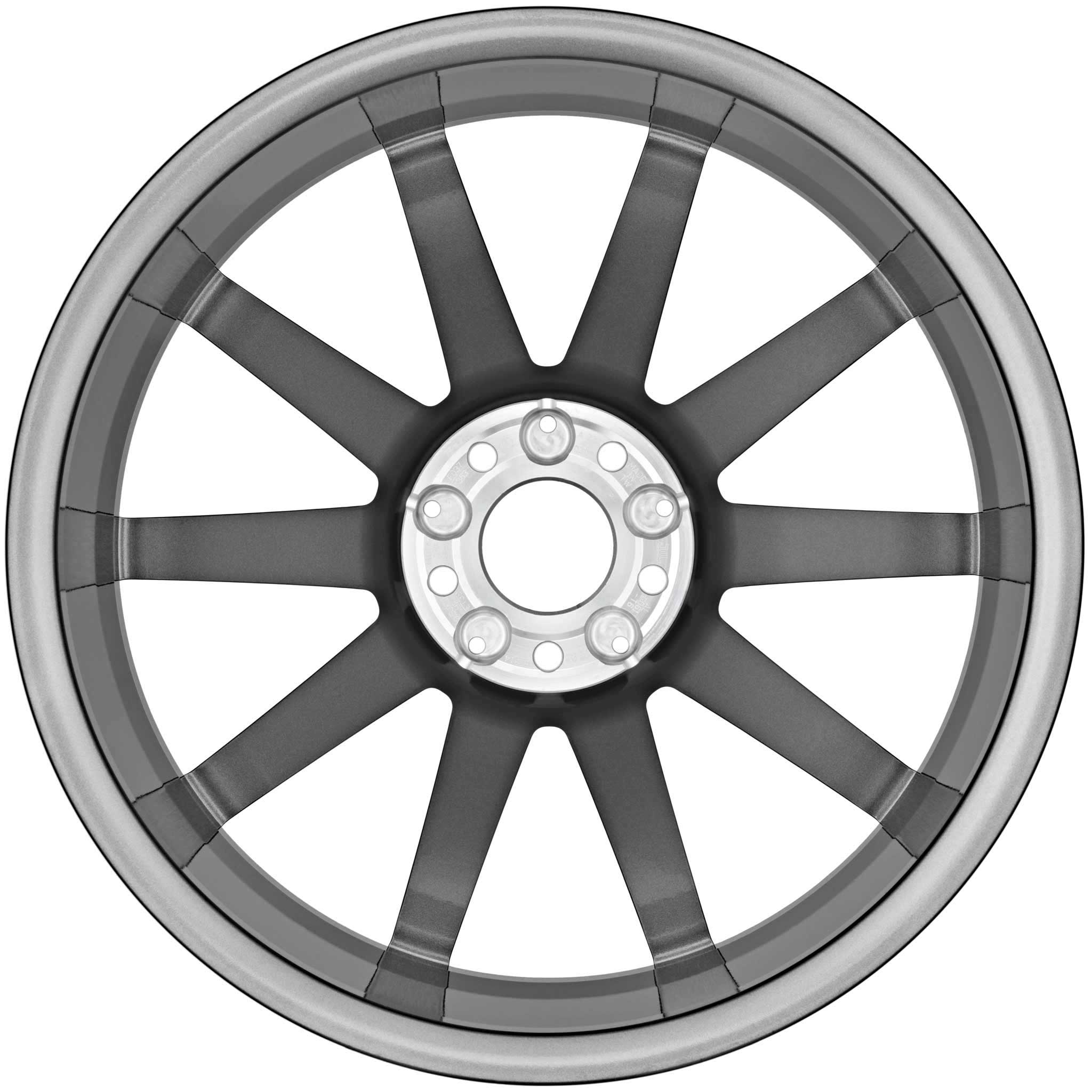 AMG 10 Spoke [222-19] Himalaya Grey with High Sheen (Forged) Alloy Wheel Product Image #3