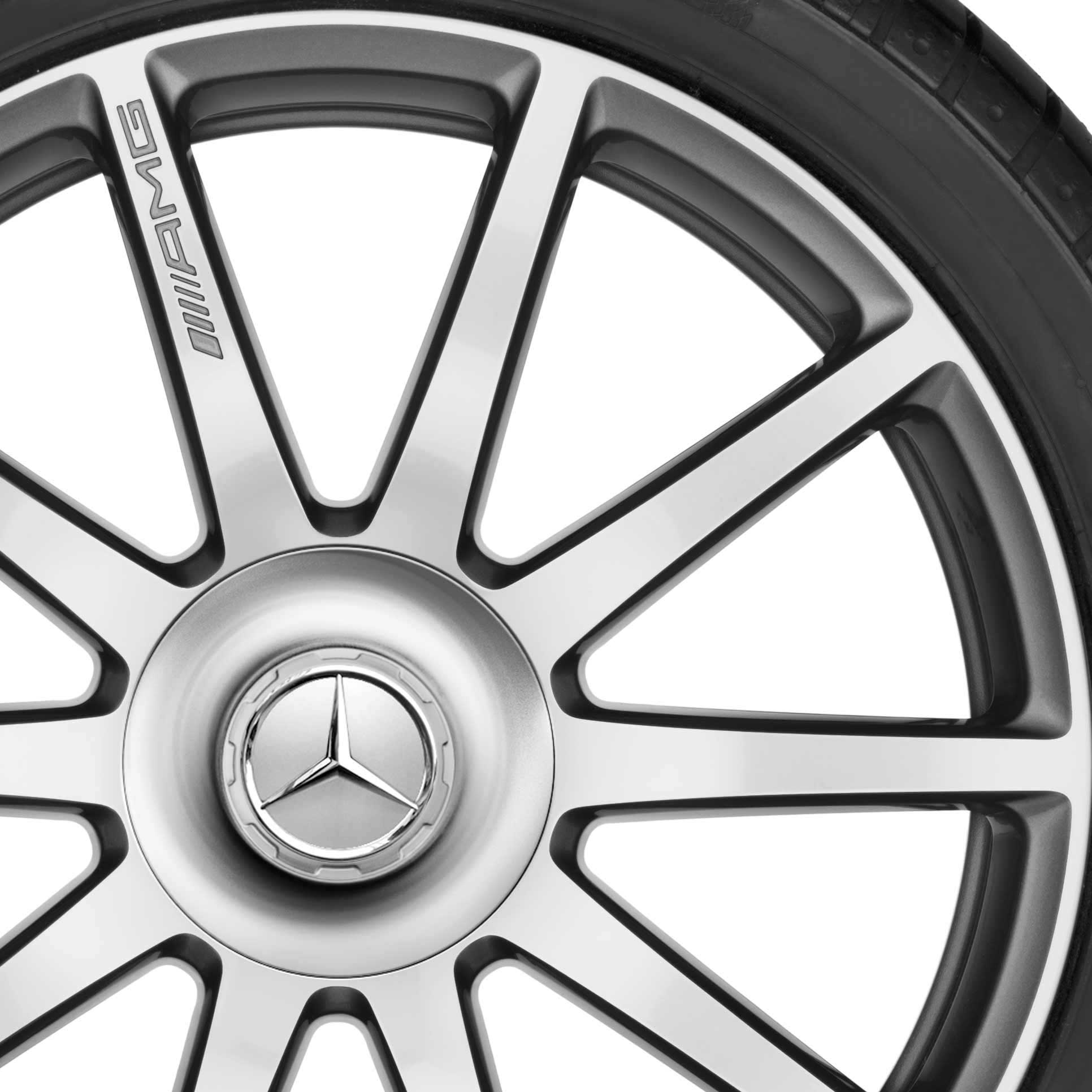 AMG 10 Spoke [222-20] Himalaya Grey with High Sheen (Forged) Alloy Wheel Product Image #2