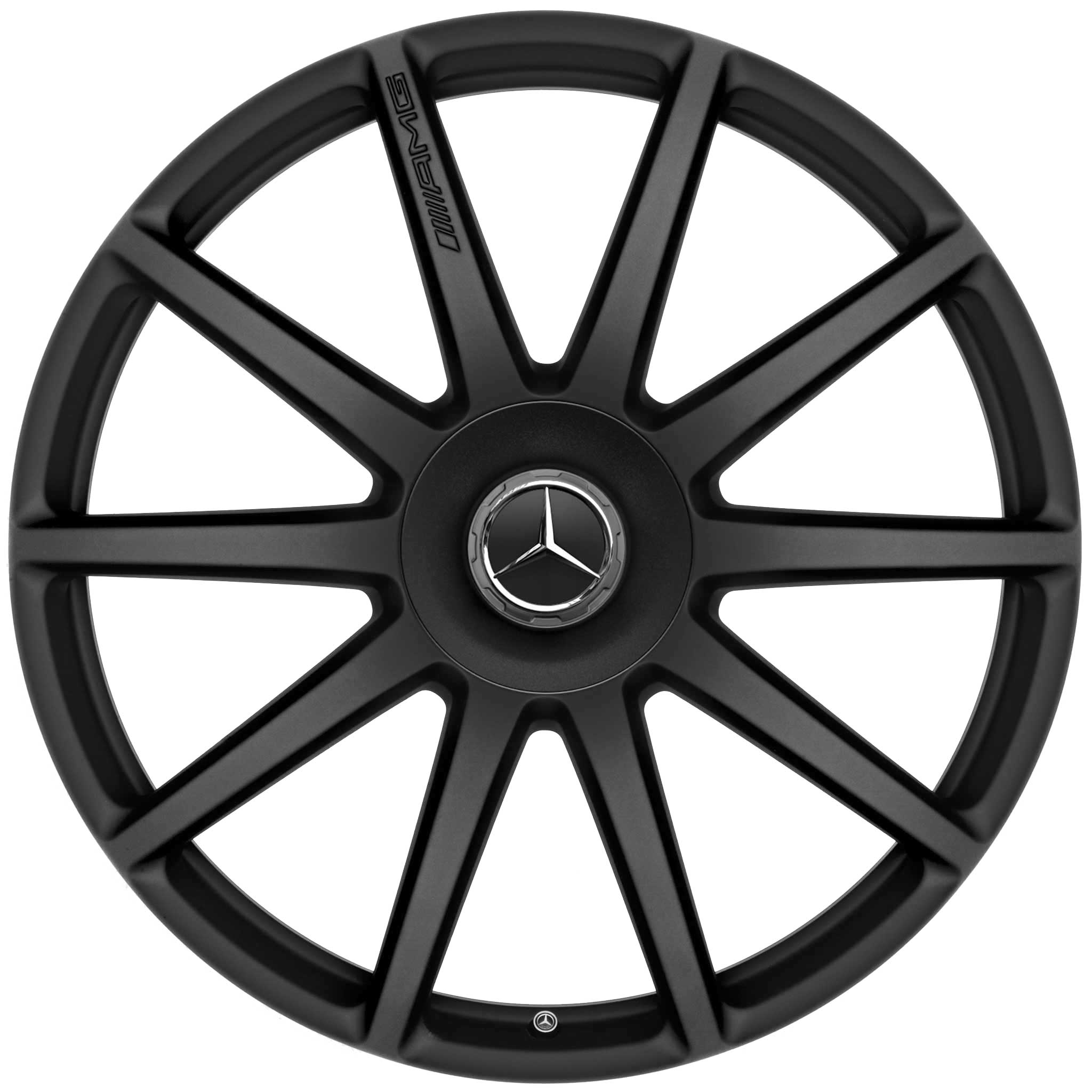 AMG 10 Spoke [222-20] Matt Black with High Sheen (Forged) Alloy Wheel Product Image #1
