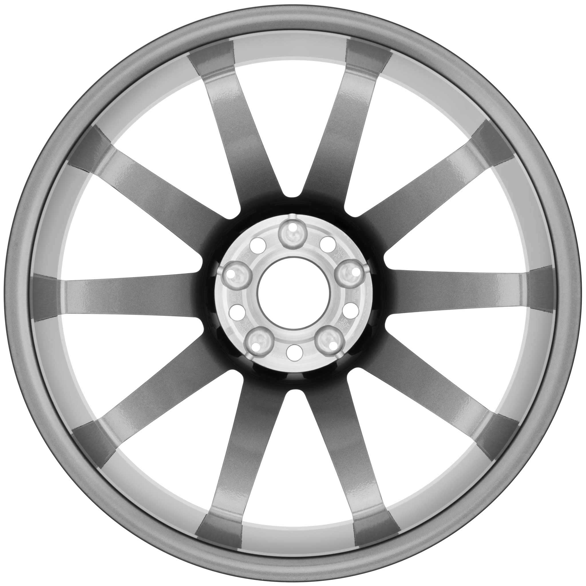 AMG 10 Spoke [222-20] Himalaya Grey with High Sheen (Forged) Alloy Wheel Product Image #3
