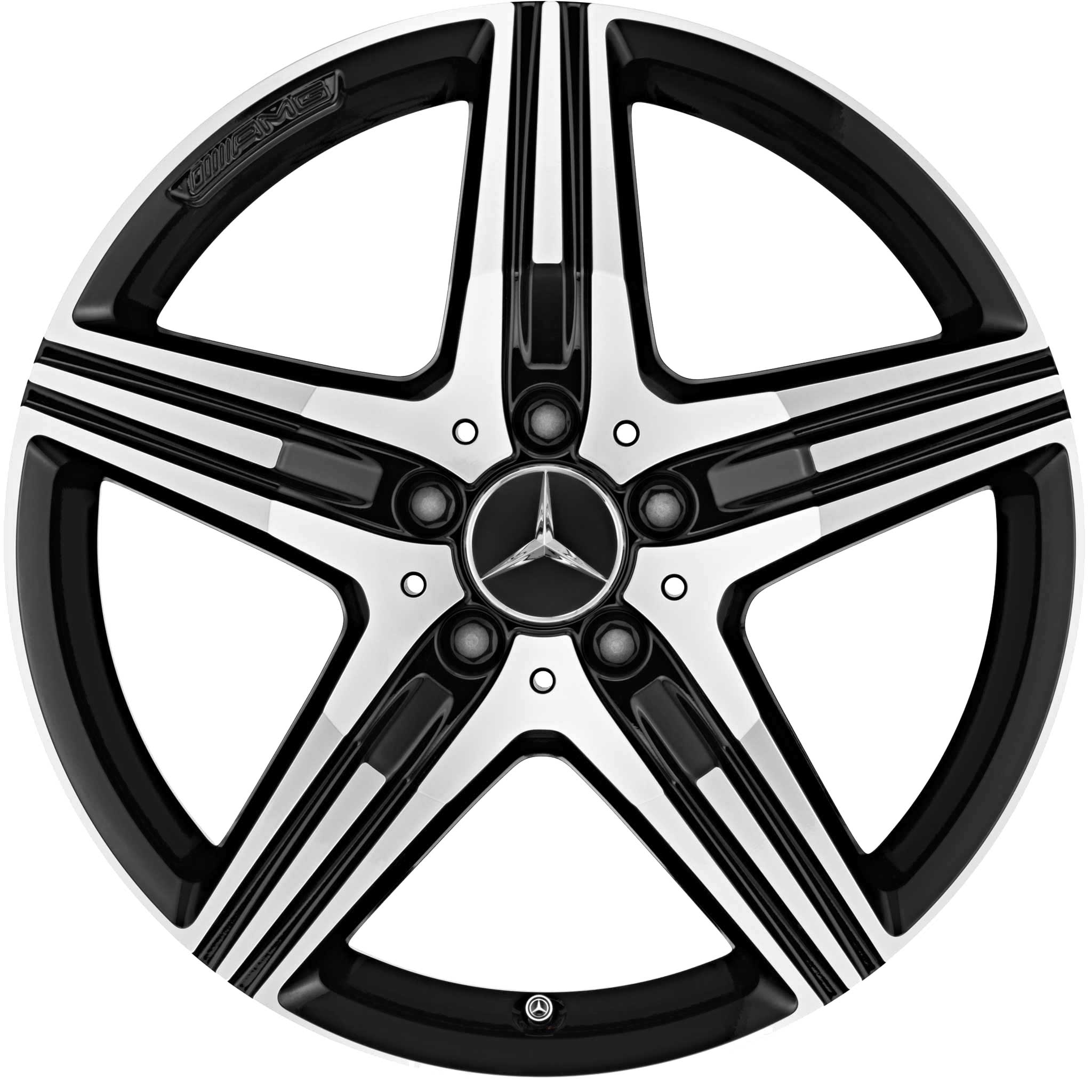 AMG 5 Spoke [222-20] Gloss Black with High Sheen Alloy Wheel Product Image #1