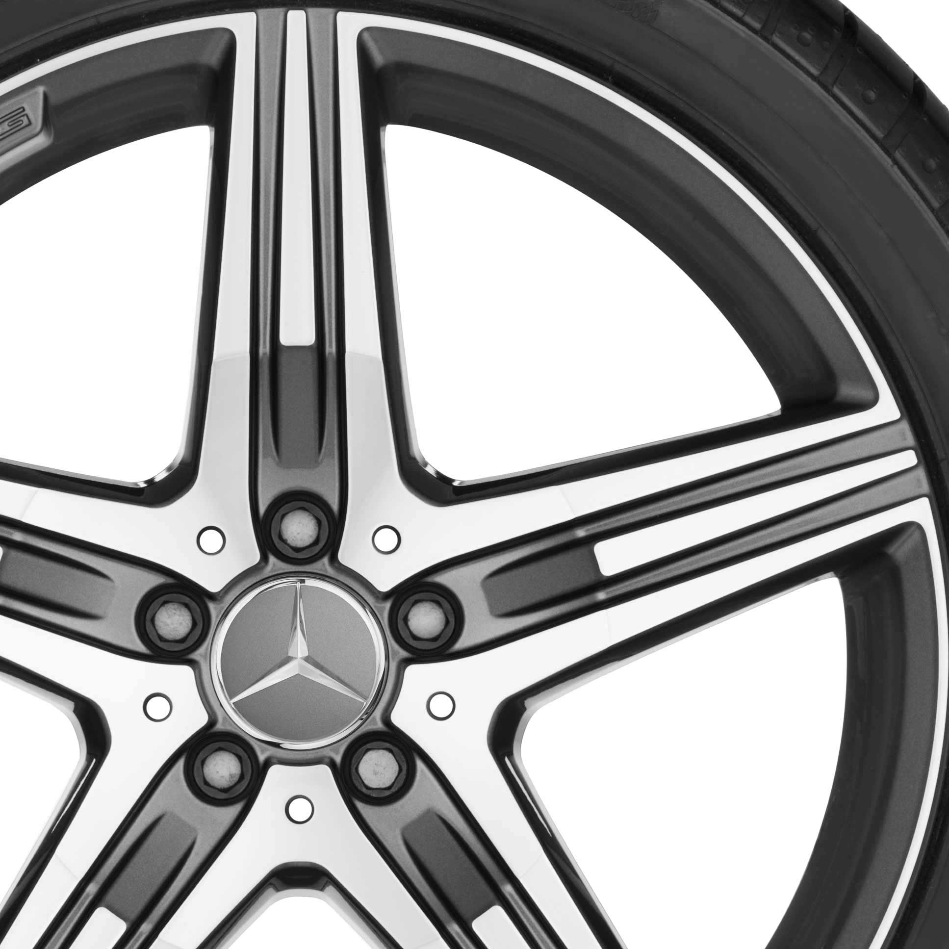 AMG 5 Spoke [222-20] Himalaya Grey with High Sheen Alloy Wheel Product Image #2