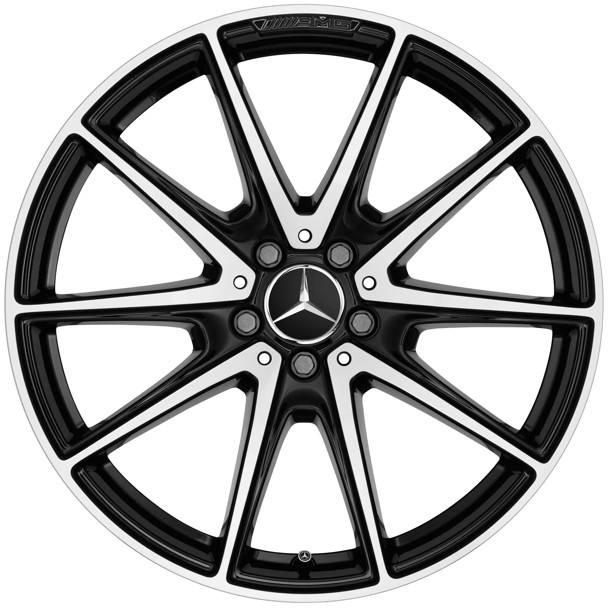 AMG 10 Spoke [222-20] Gloss Black with High Sheen Alloy Wheel Product Image #1
