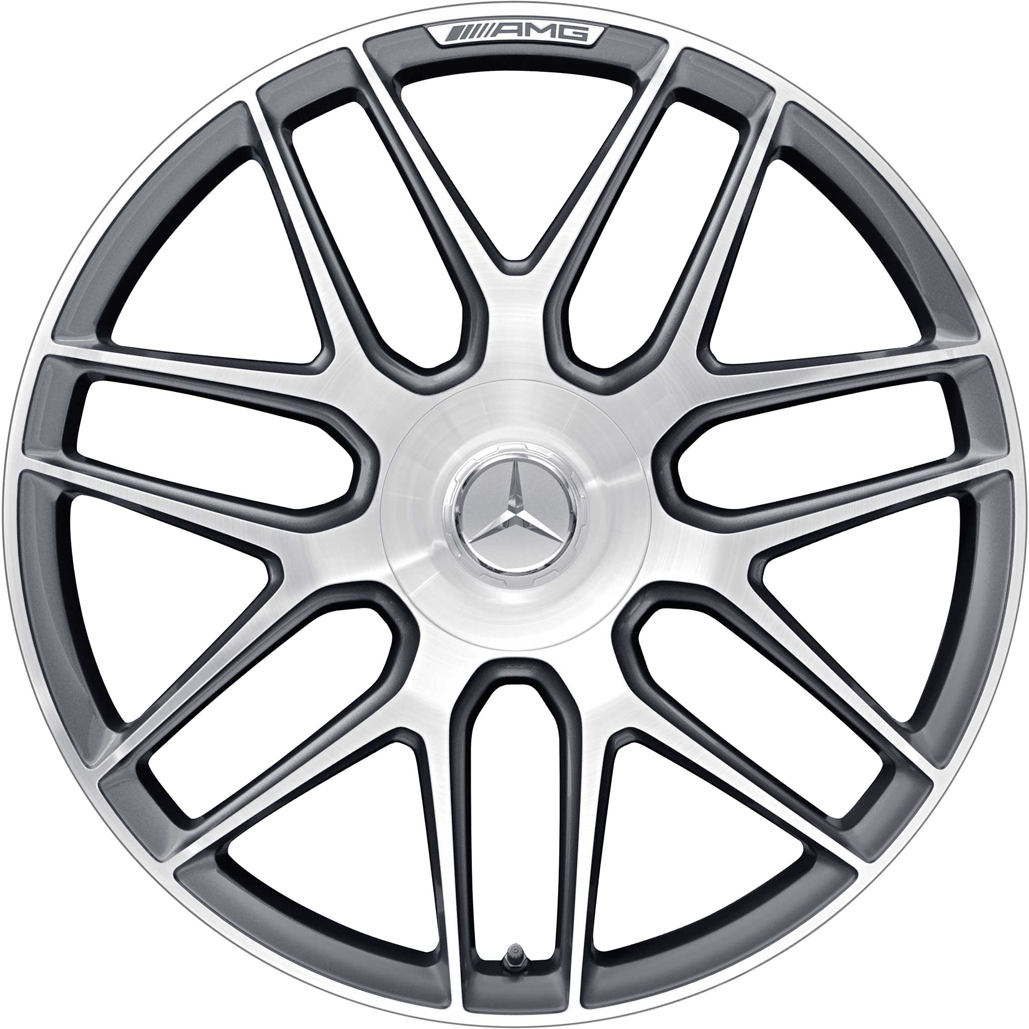 AMG Cross Spoke [222-20] Himalaya Grey with High Sheen (Forged) Alloy Wheel Product Image #1