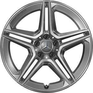 AMG 5 Double Spoke [223-19] Tantalite Grey with High Sheen Alloy Wheel - Sizes 19in