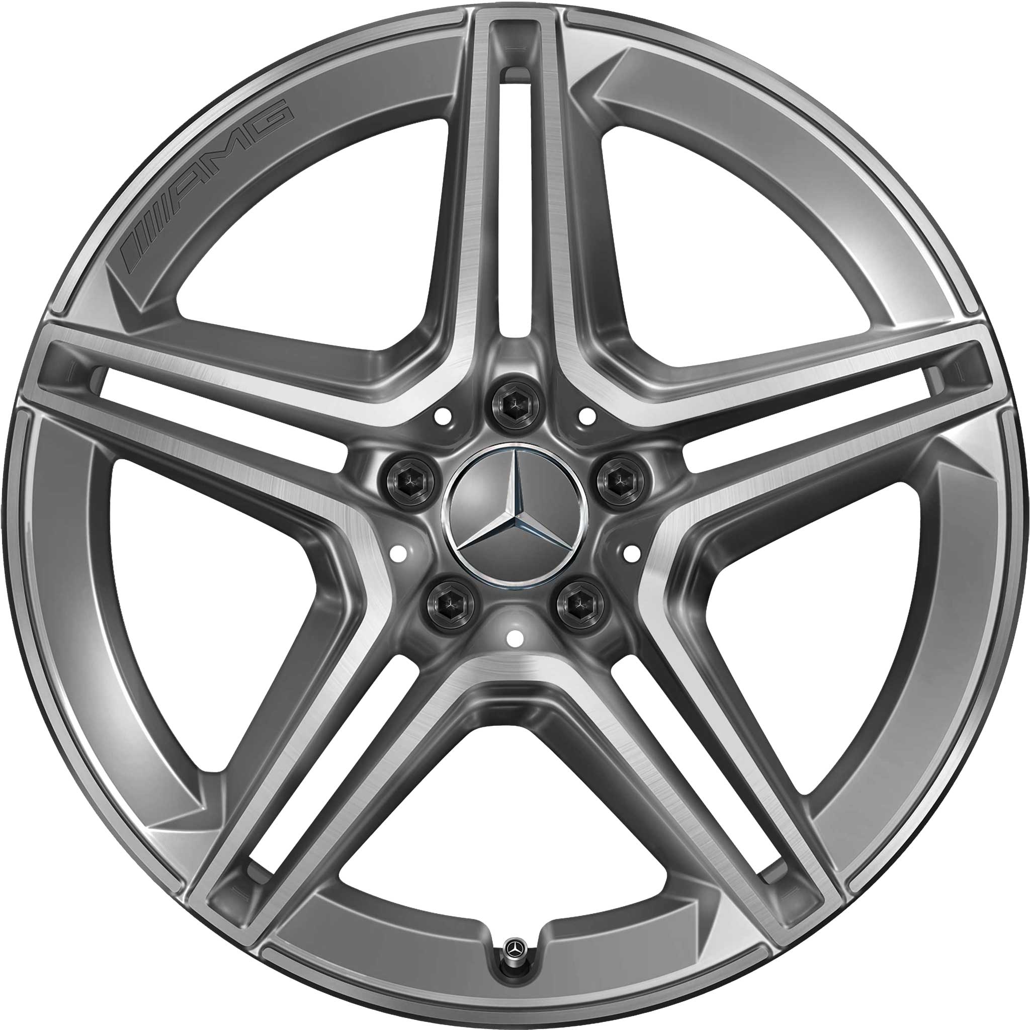 AMG 5 Double Spoke [223-19] Tantalite Grey with High Sheen Alloy Wheel Product Image #1