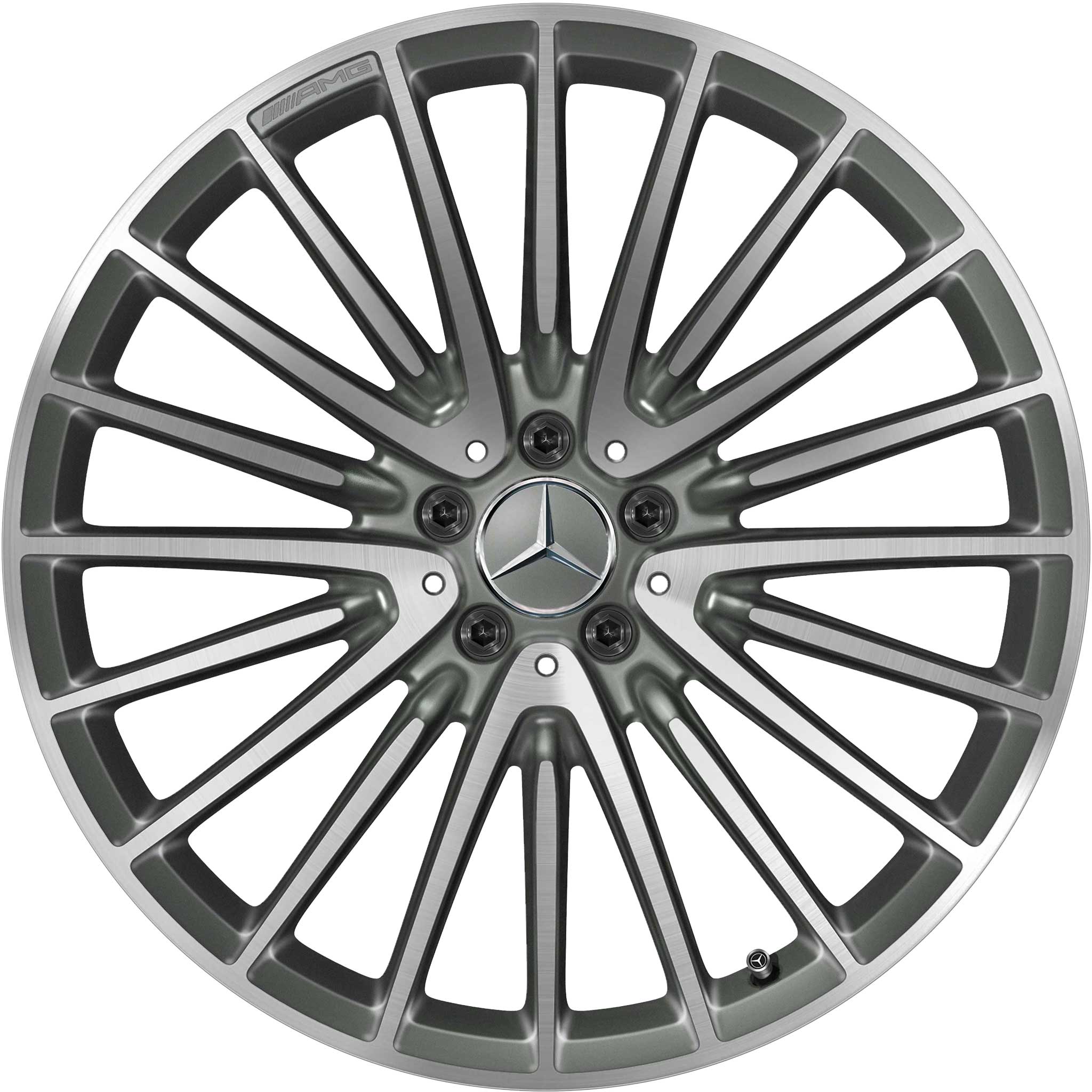 AMG Multispoke [223-21] Himalaya Grey with High Sheen Alloy Wheel Product Image #1