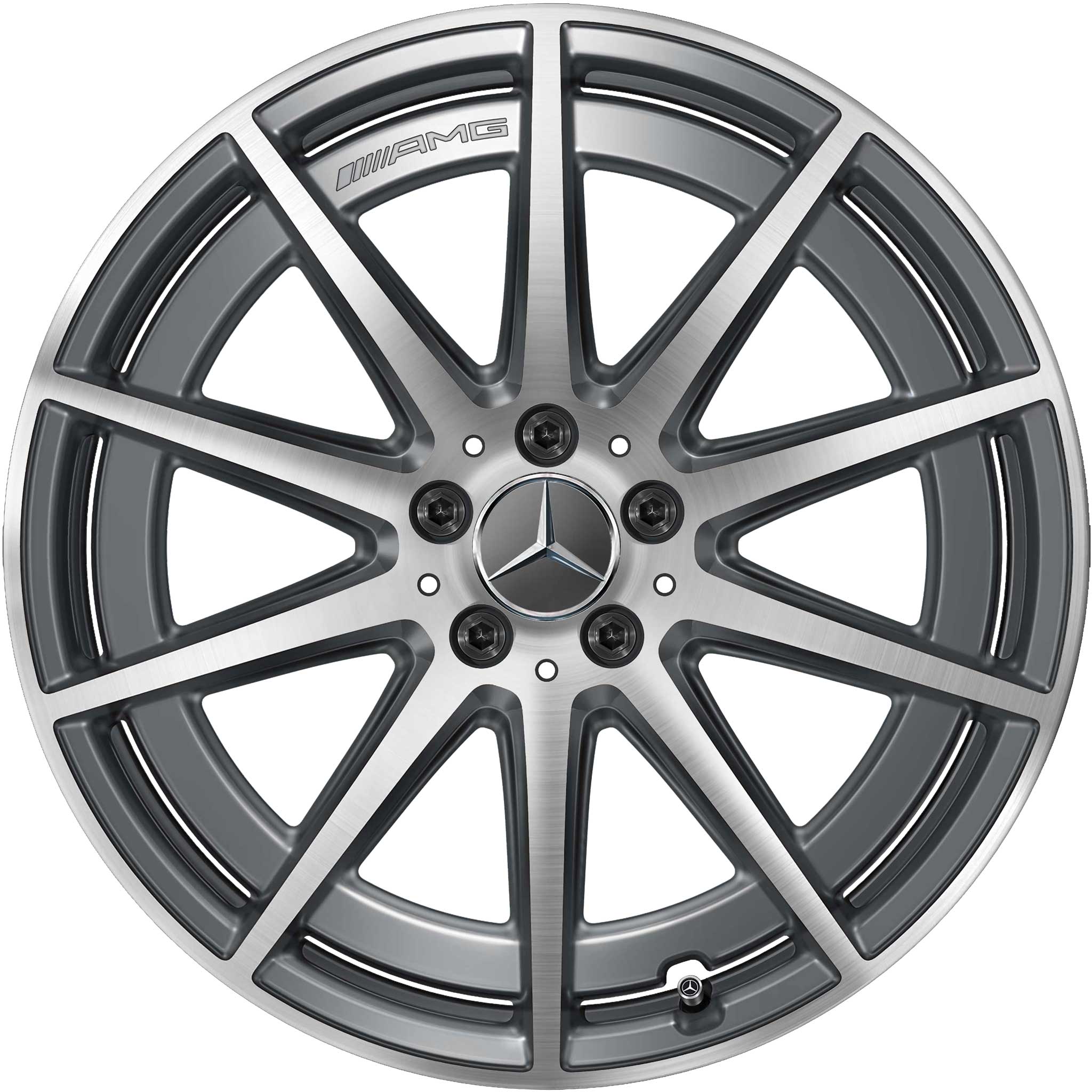 AMG 10 Spoke [223-20] Tantalite Grey with High Sheen Alloy Wheel Product Image #1