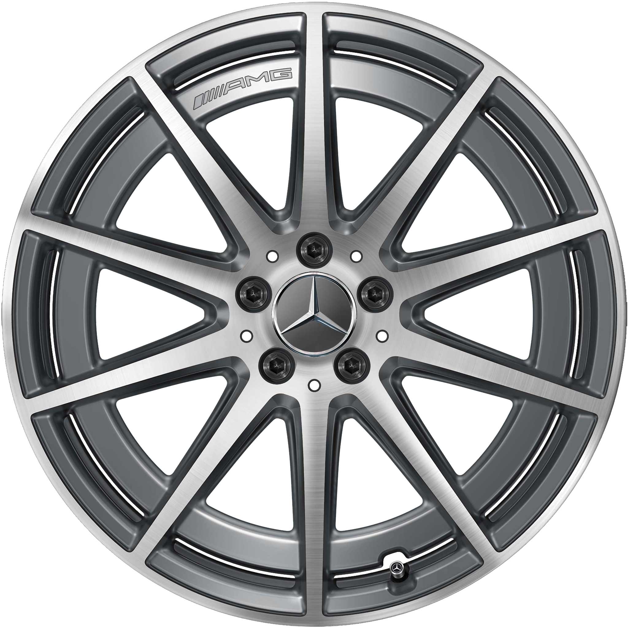 AMG 10 Spoke [223-20] Tantalite Grey with High Sheen Alloy Wheel Product Image #1