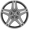 AMG 5 Twin Spoke [231-19] Himalaya Grey with High Sheen Wheel Img 1