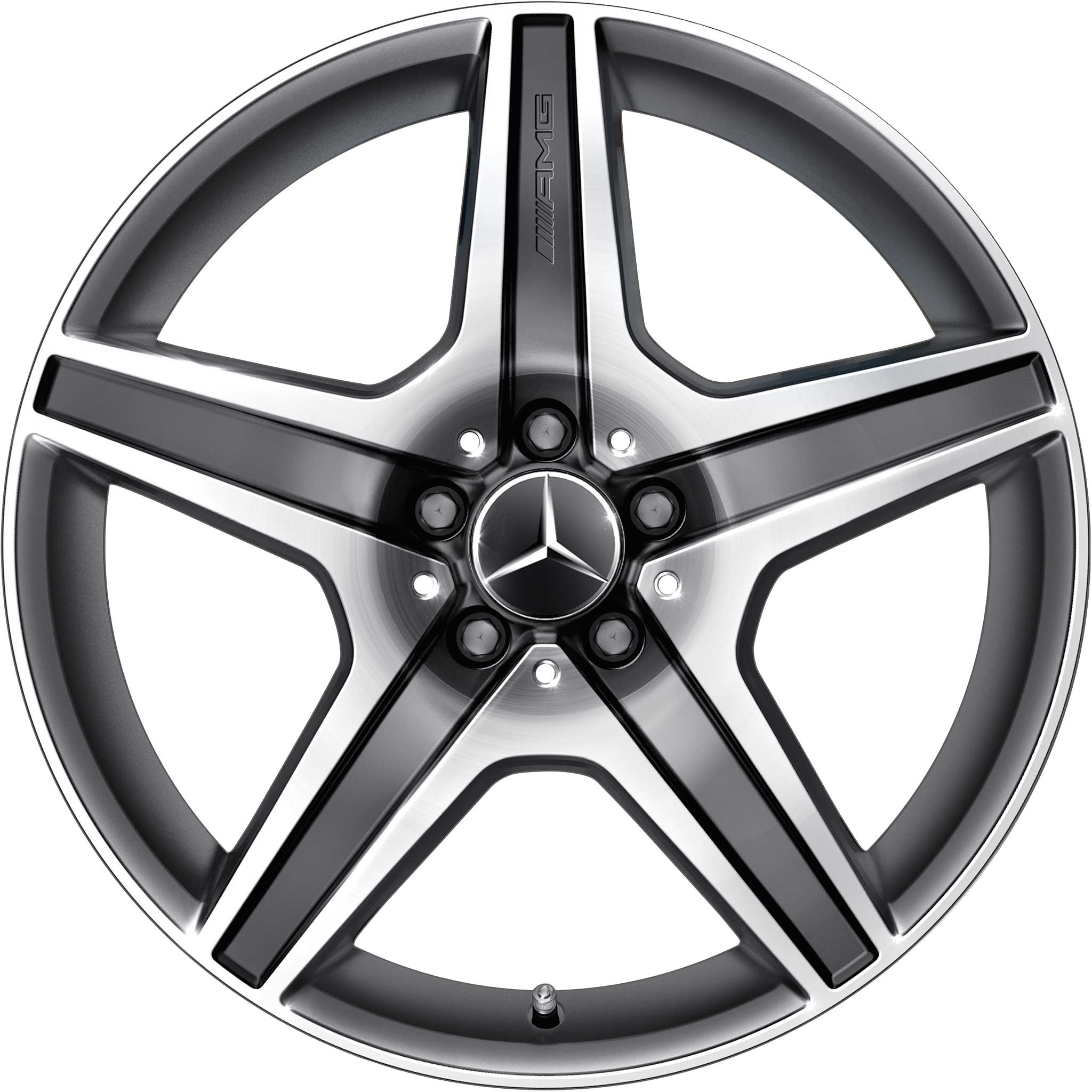 AMG 5 Spoke [231-19] Himalaya Grey with High Sheen Alloy Wheel Product Image #1