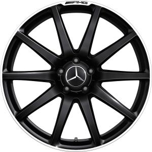 19" AMG 10 Spoke [231-19] Matt Black with High Sheen (Forged) alloy wheel