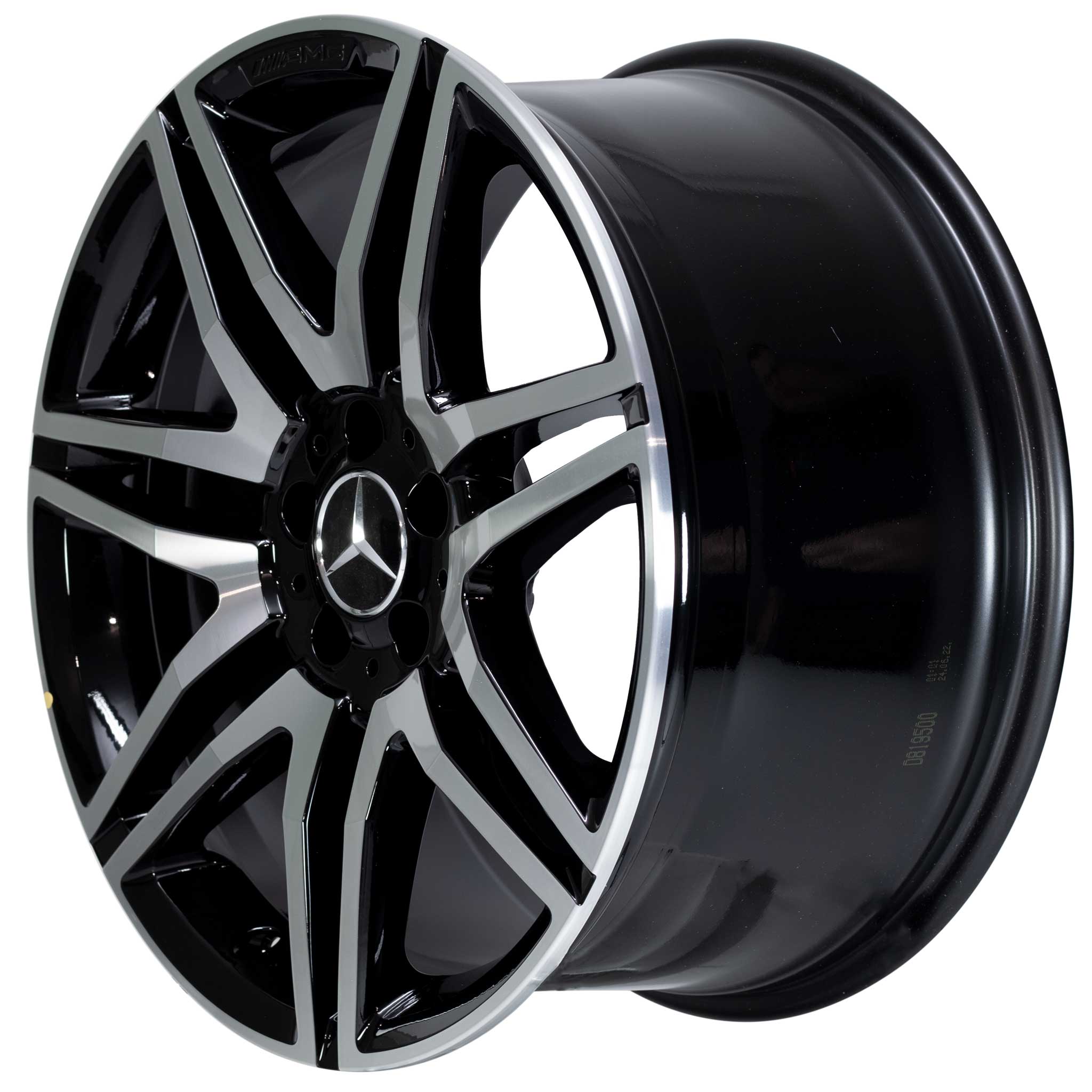 AMG 7 Twin Spoke [231-19] Gloss Black with High Sheen Alloy Wheel Product Image #2