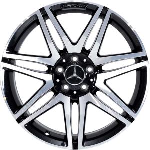19" AMG 7 Twin Spoke [231-19] Gloss Black with High Sheen alloy wheel