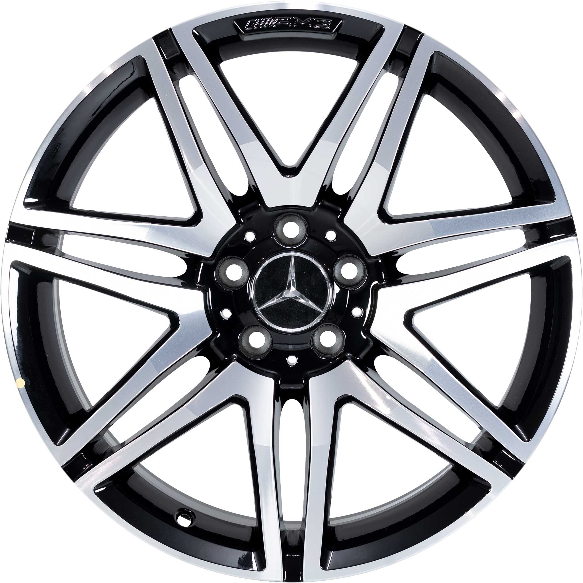 AMG 7 Twin Spoke [231-19] Gloss Black with High Sheen Alloy Wheel Product Image #1