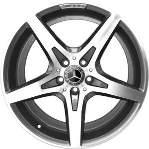 AMG 5 Spoke [231-19] Himalaya Grey with High Sheen Alloy Wheel for Mercedes SL R231 - Sizes 19in