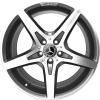 AMG 5 Spoke [231-19] Himalaya Grey with High Sheen Wheel Img 1