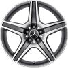 AMG 5 Spoke [231-19] Himalaya Grey with High Sheen Wheel Img 1
