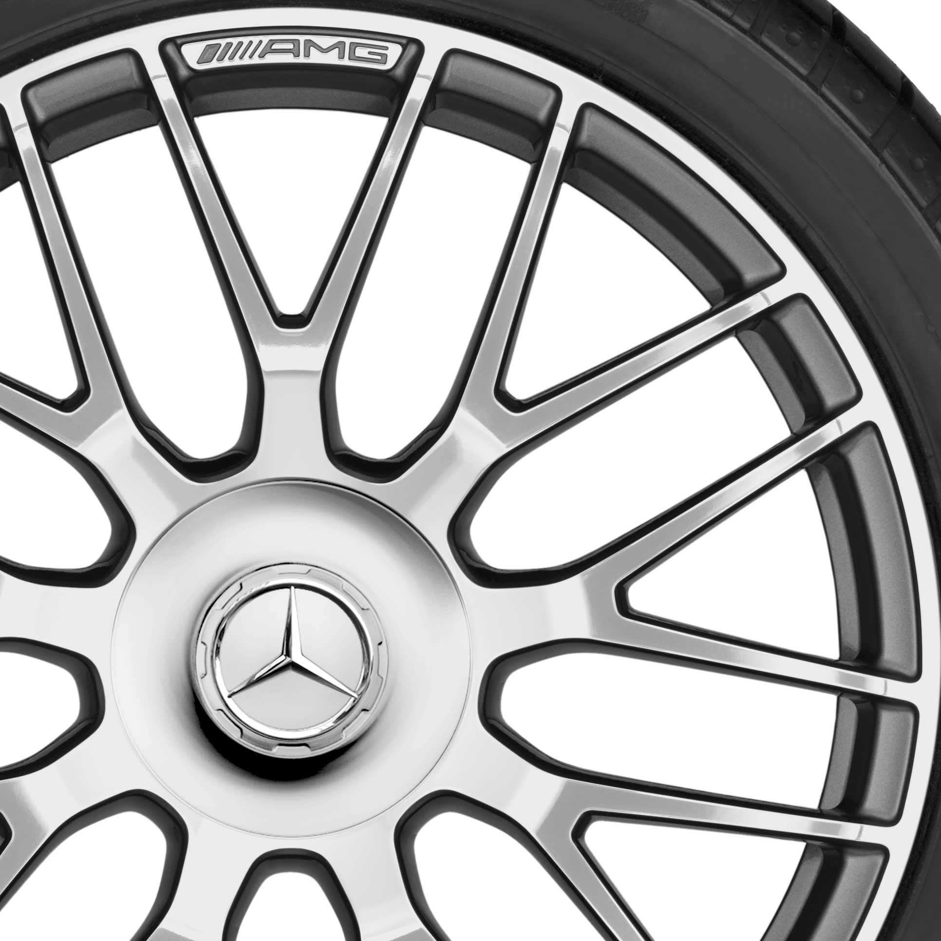 AMG Cross Spoke [231-19] Himalaya Grey with High Sheen (Forged) Alloy Wheel Product Image #2