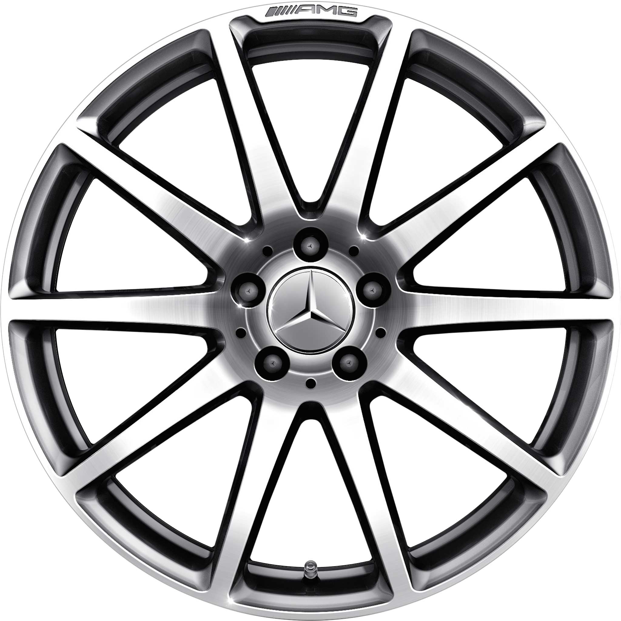 AMG 10 Spoke [231-20] Himalaya Grey with High Sheen (Forged) Alloy Wheel Product Image #1