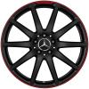 AMG 10 Spoke [231-20] Matt Black with Red Rim Edge (Forged) Wheel Img 1