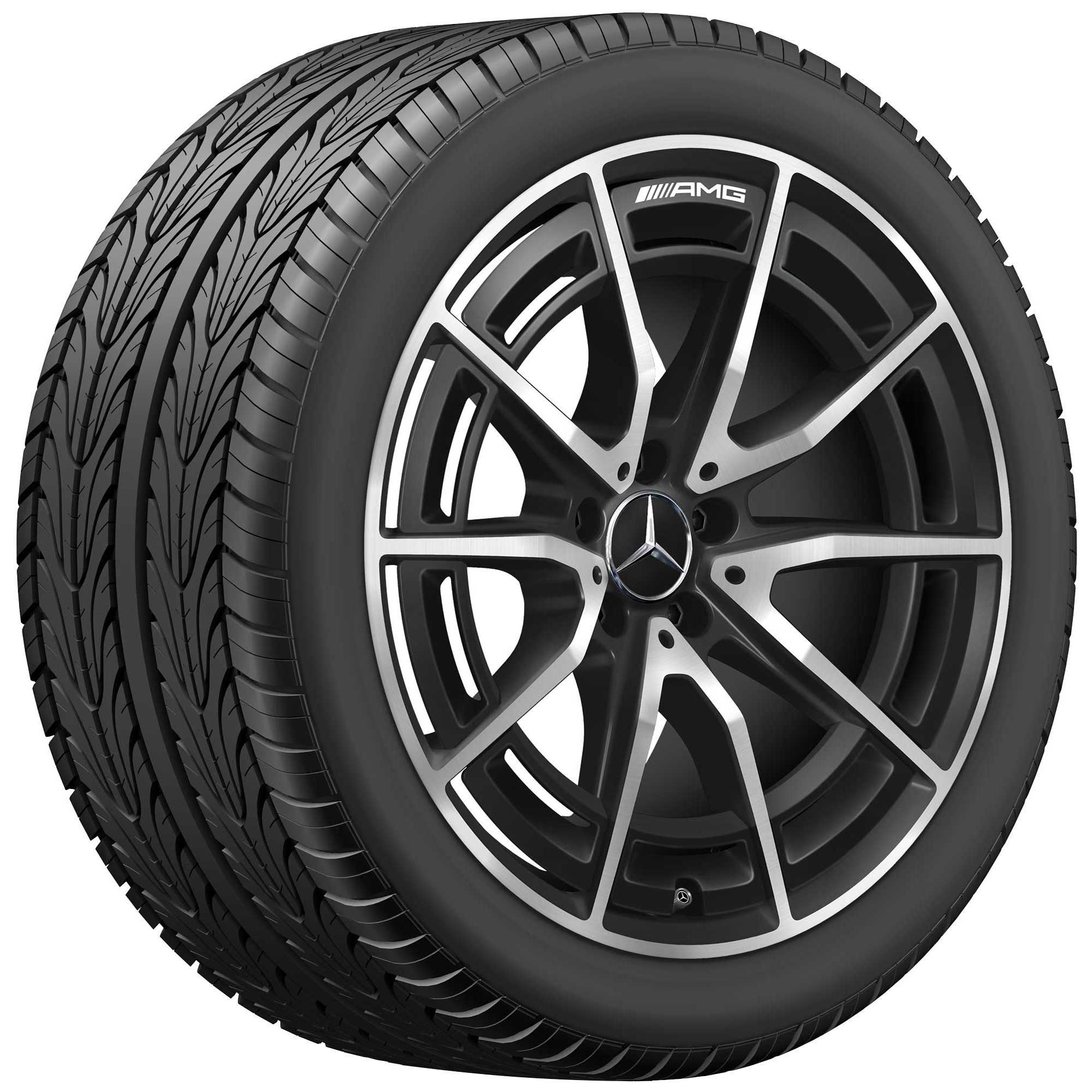 AMG Multispoke [232-20] Matt Black with High Sheen Alloy Wheel Product Image #3