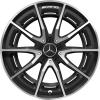 AMG Multispoke [232-20] Matt Black with High Sheen Wheel Img 1