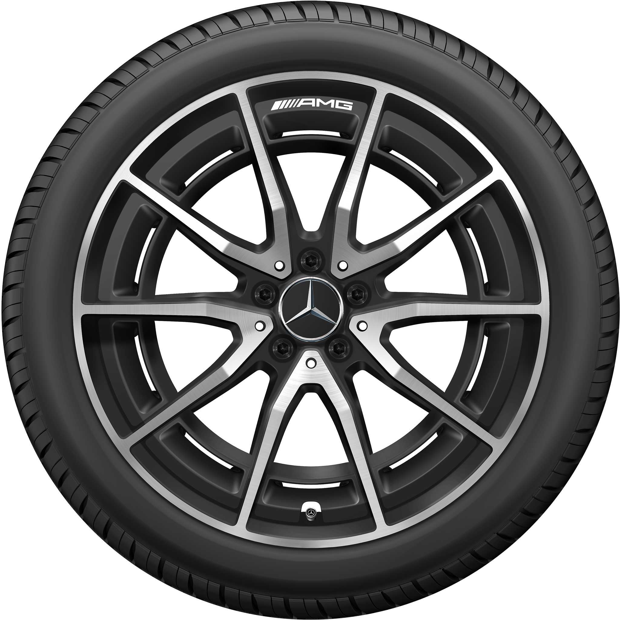 AMG Multispoke [232-20] Matt Black with High Sheen Alloy Wheel Product Image #2
