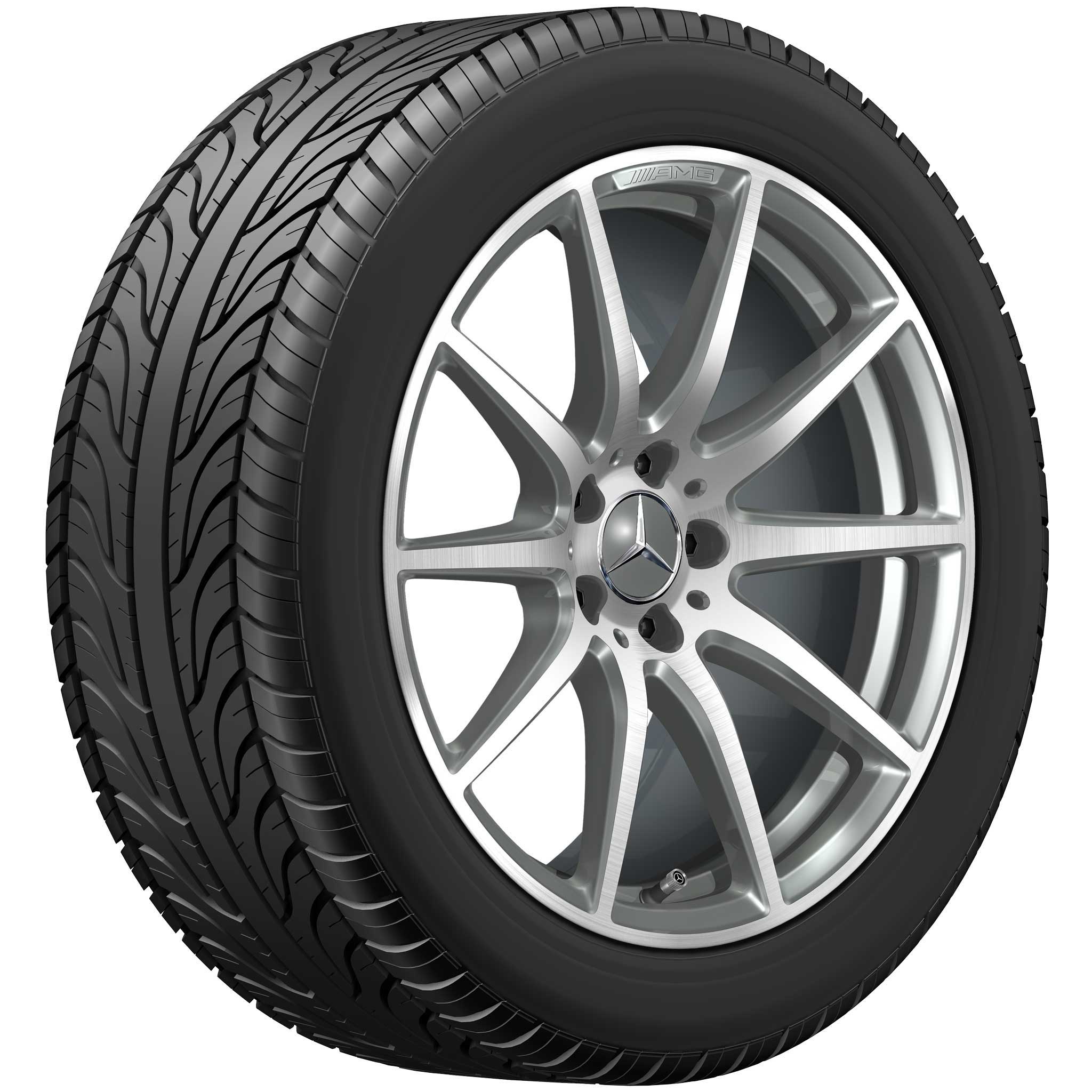 AMG 10 Spoke [232-19] Himalaya Grey with High Sheen Alloy Wheel Product Image #2