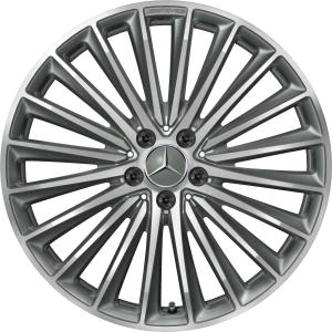 19" AMG Multispoke [232-19] Himalaya Grey with High Sheen alloy wheel