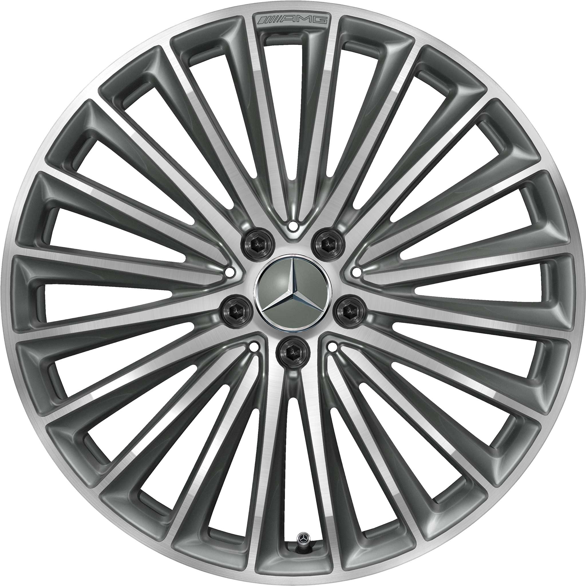 AMG Multispoke [232-19] Himalaya Grey with High Sheen Alloy Wheel Product Image #1