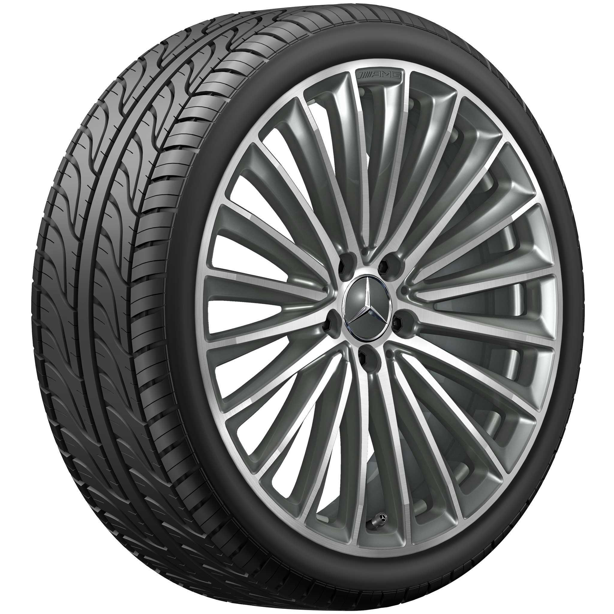 AMG Multispoke [232-19] Himalaya Grey with High Sheen Alloy Wheel Product Image #2