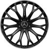 AMG Cross Spoke [232-21] Matt Black with High Sheen Rim Edge Wheel Img 1