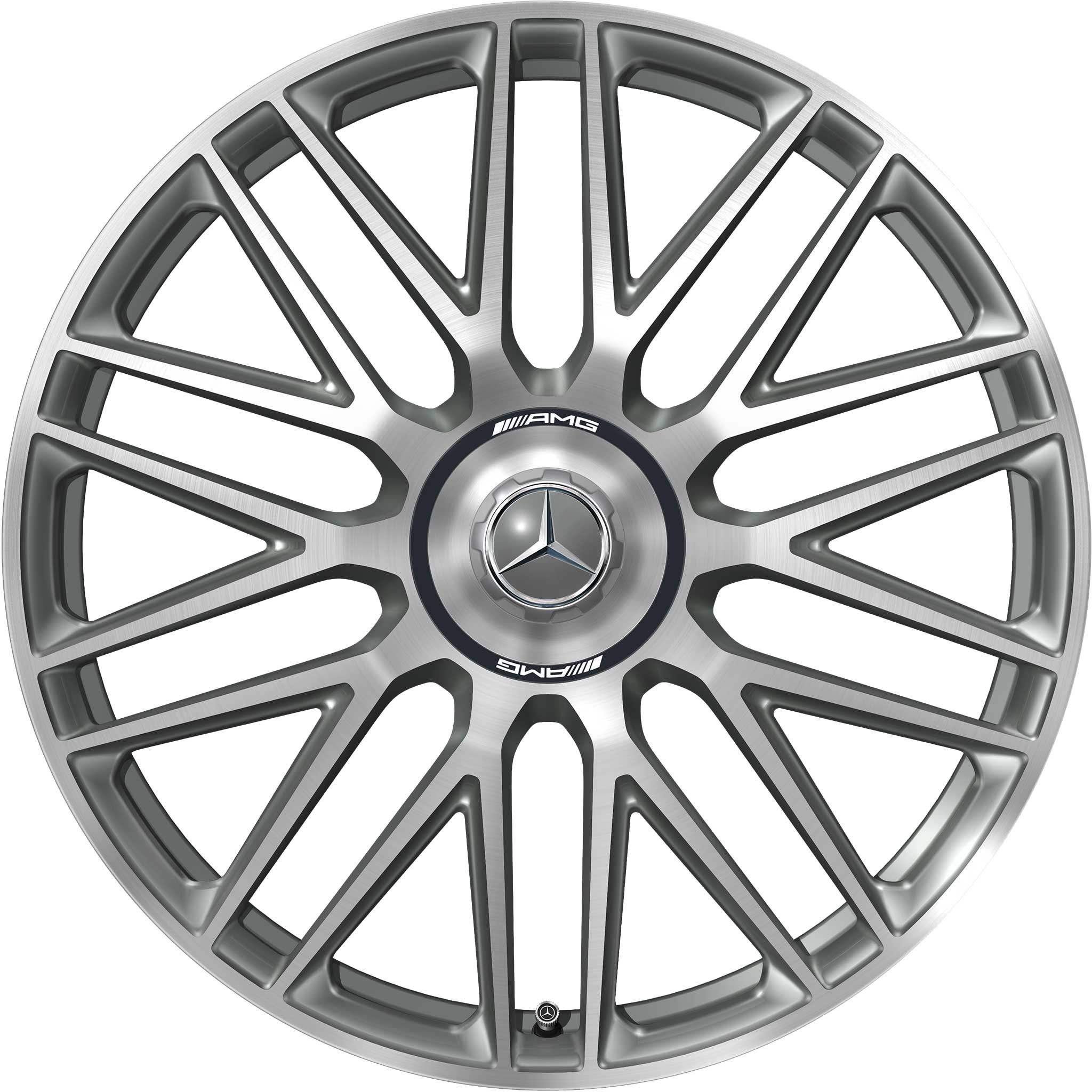 AMG 10 Spoke [232-21] Himalaya Grey with High Sheen (Forged) Alloy Wheel Product Image #1
