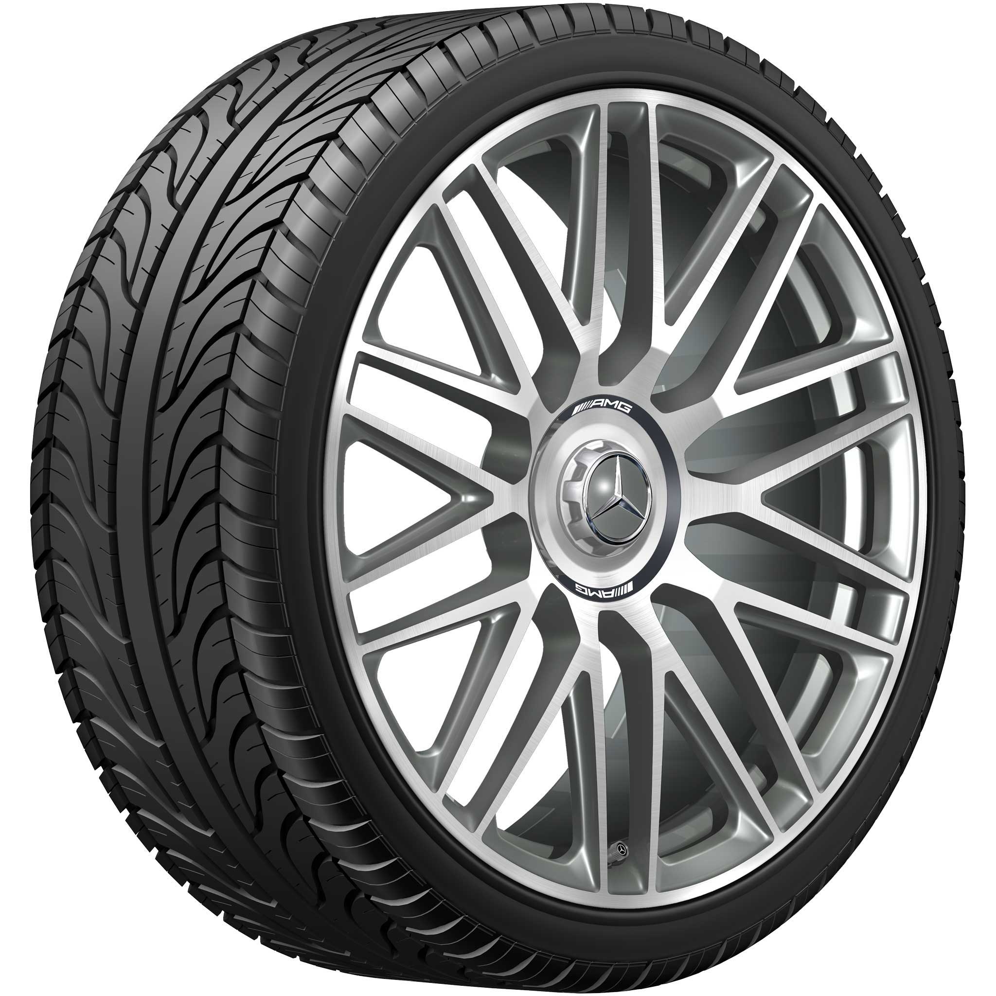 AMG 10 Spoke [232-21] Himalaya Grey with High Sheen (Forged) Alloy Wheel Product Image #2